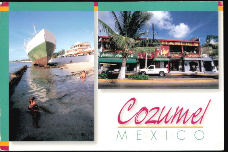 Carlos and Charlie's Restaurant and Beach Scene Cozumel Mexico