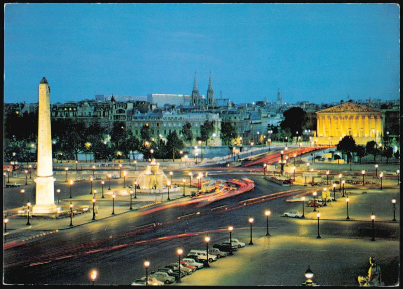 Place de la Concorde at Night, Paris France