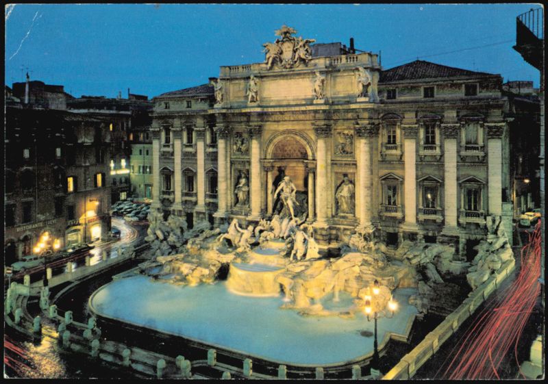 Trevi Fountain at Night, Rome, Italy
