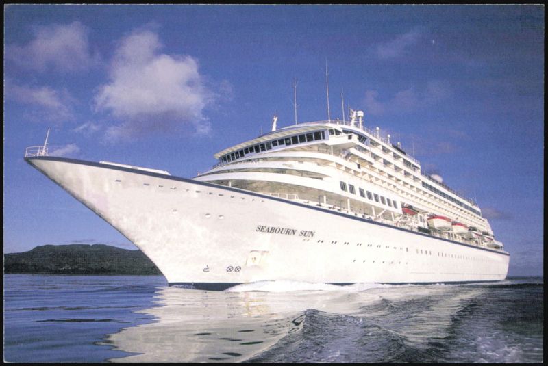 Seabourn Sun Cruise Ship at Sea Cruise Ships