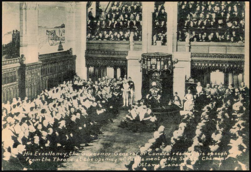 Governor General of Canada Reading Speech, Senate Chamber Ottawa ON