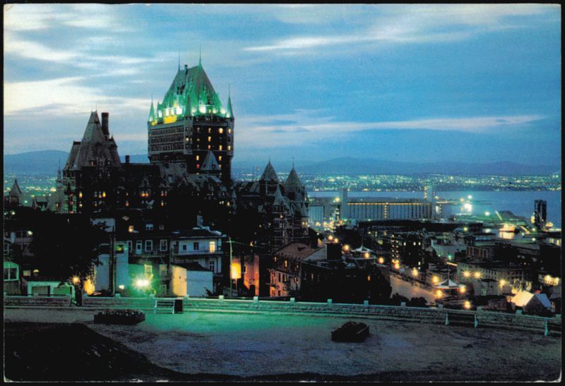 Château Frontenac at Night, Quebec City QC Canada