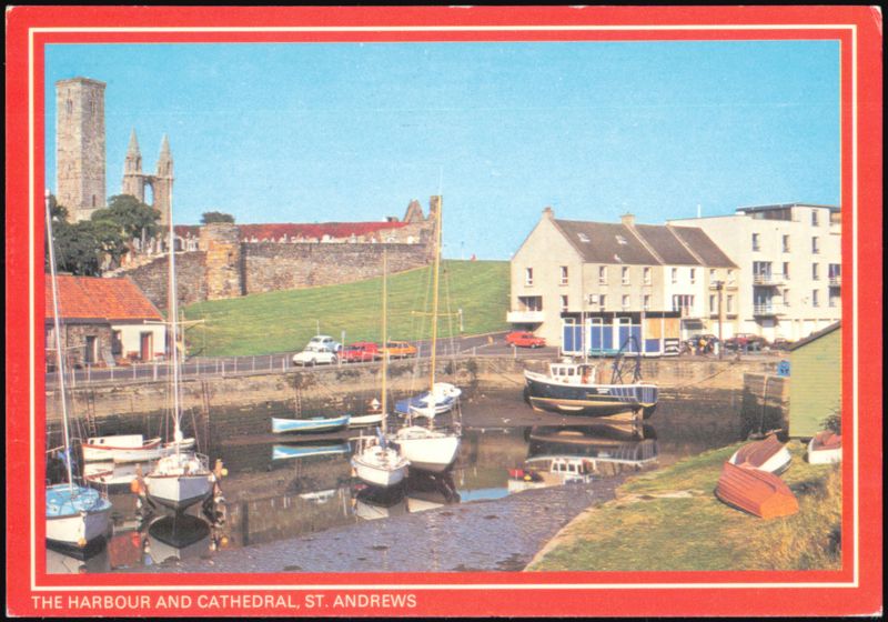 The Harbour and Cathedral, St. Andrews, Scotland