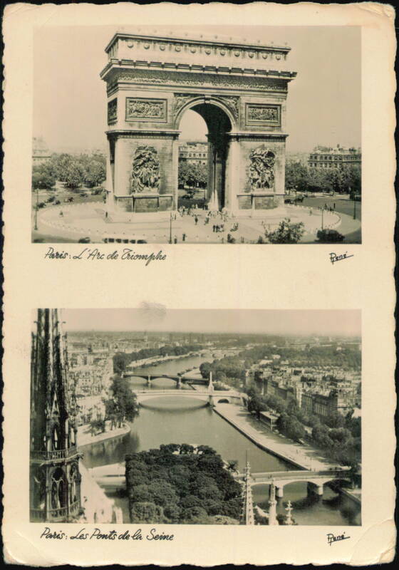 Arc de Triomphe and Bridges of the Seine, Paris France