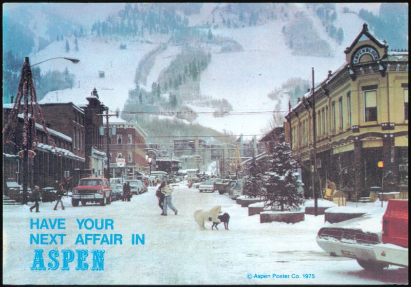 Have Your Next Affair in Aspen, Colorado Winter Street Scene