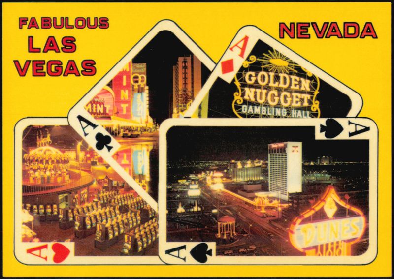 Fabulous Las Vegas Nevada Playing Cards Montage