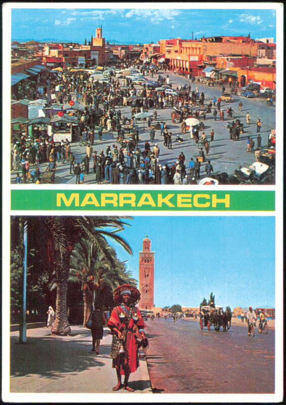 Place Djamâa El Fna and La Koutoubia, Marrakech Morocco