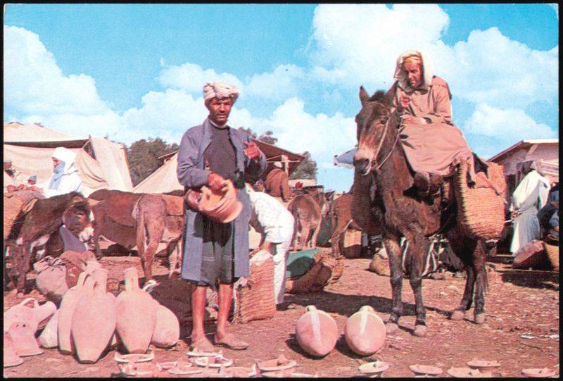 Maroc Pittoresque Jour du Souk Market Scene Morocco