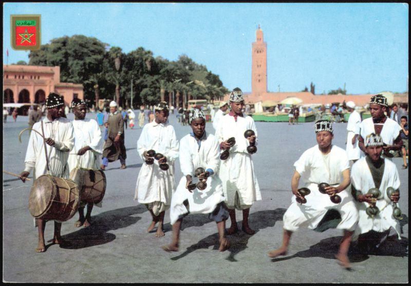 Traditional Moroccan Musicians and Dancers in Marrakech Morocco