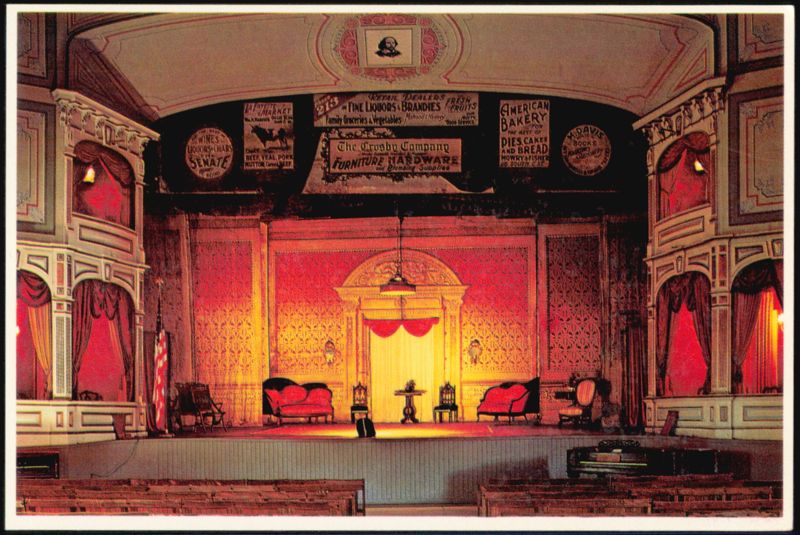 Interior of Piper's Opera House, Virginia City Nevada