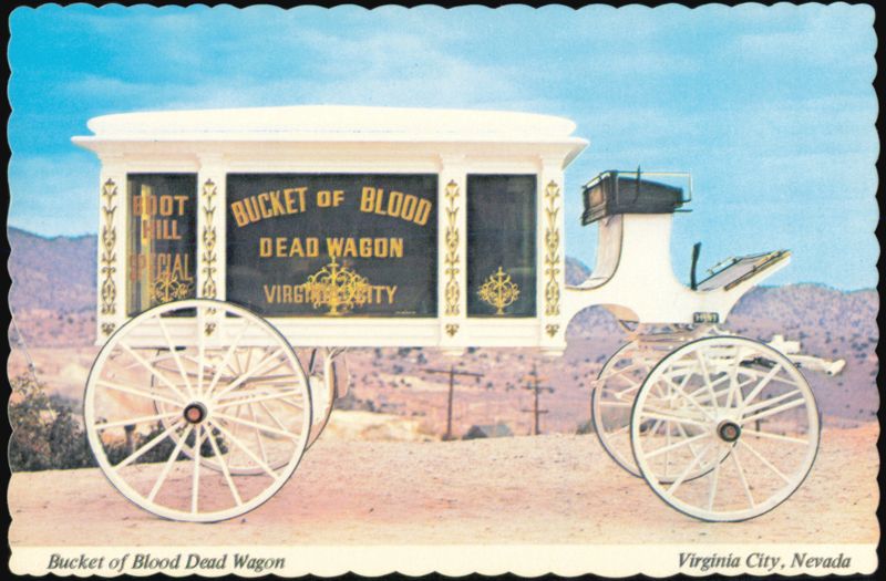 Bucket of Blood Dead Wagon, Virginia City, Nevada Horse-Drawn