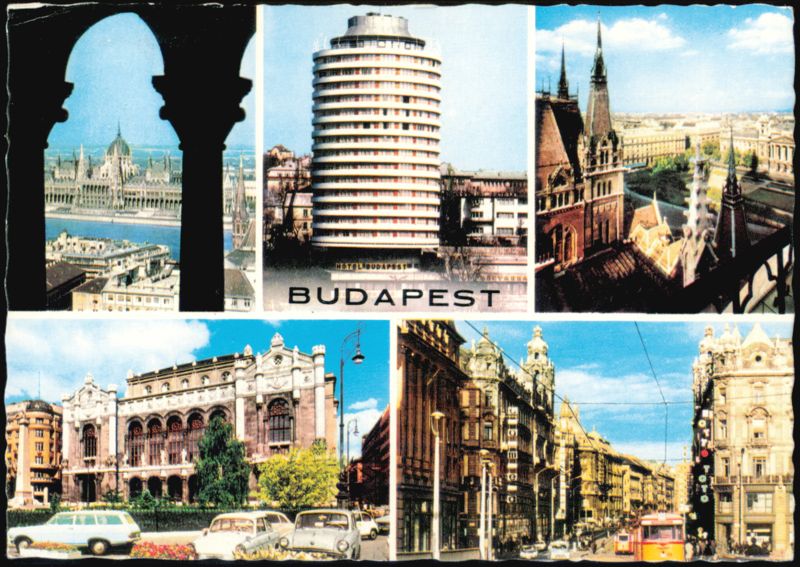 Budapest Multi-View Montage with Hotel Budapest Hungary