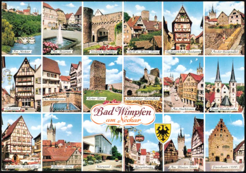 Bad Wimpfen am Neckar Multi-View Landmark Collage Germany