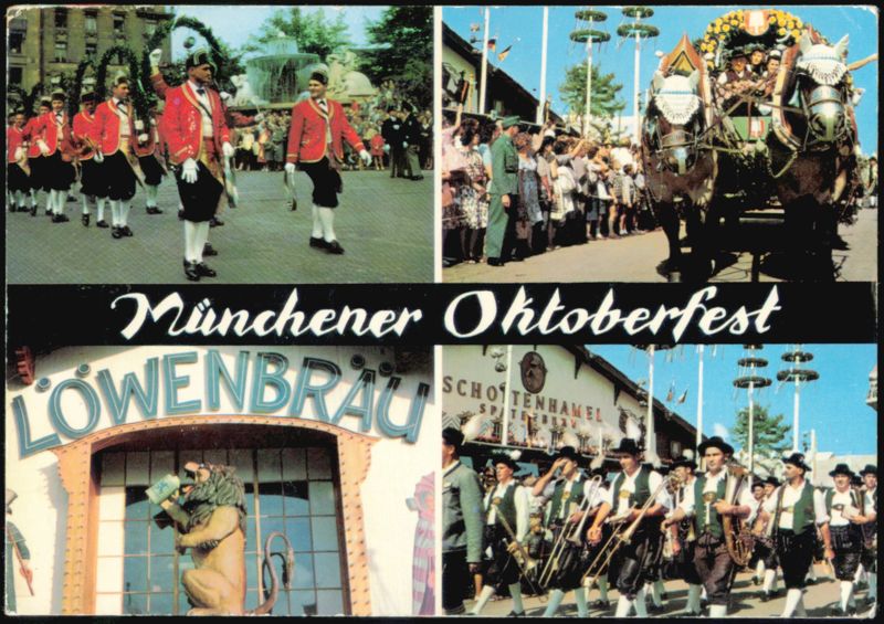 Münchener Oktoberfest Celebration Scenes Munich Germany