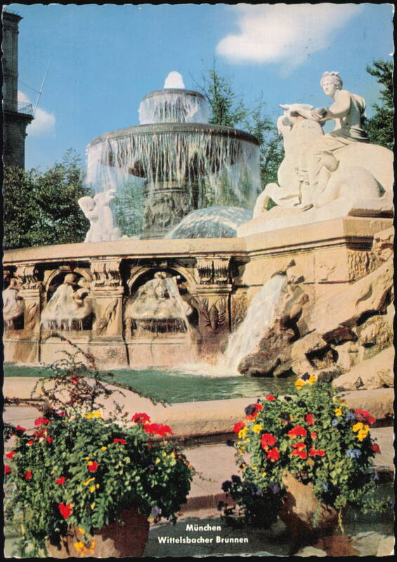 Wittelsbacher Brunnen Fountain in Munich, Germany