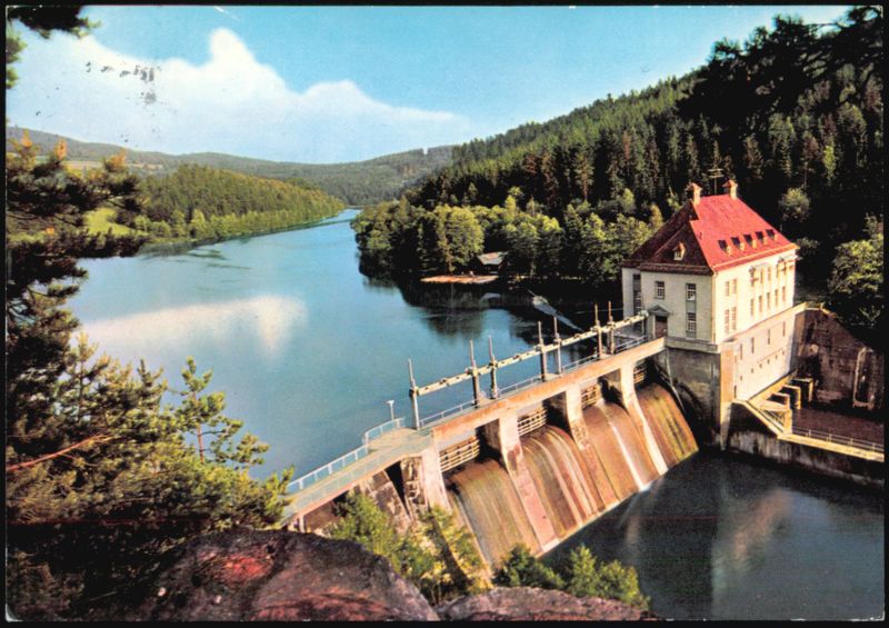 Höllensteinsee Dam and Power Station, Bavarian Forest Viechtach Germany