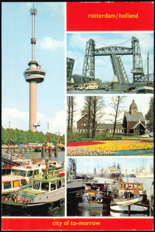 Euromast Tower and Harbor Scenes, Rotterdam, Holland Netherlands