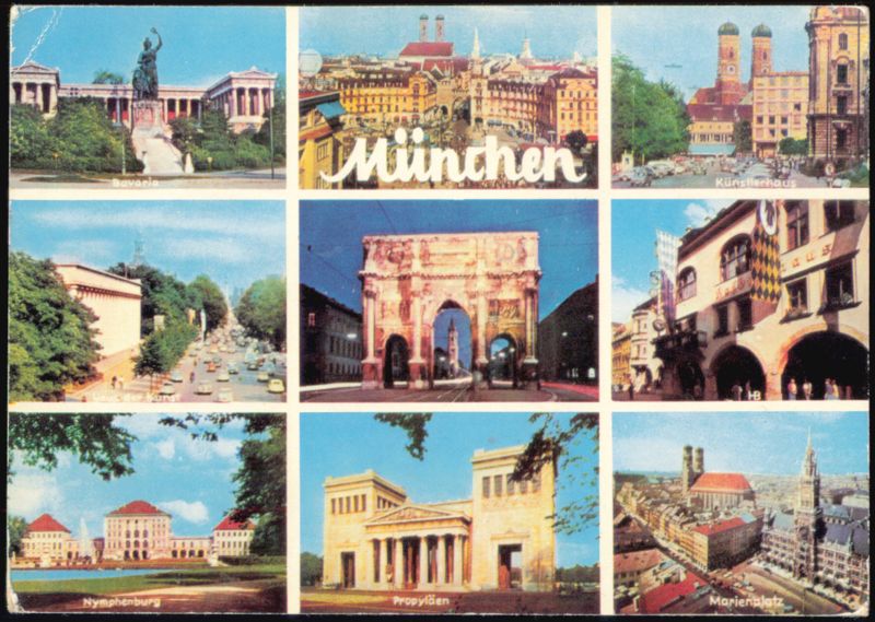 Munich Landmarks Multi-View Collage, Germany