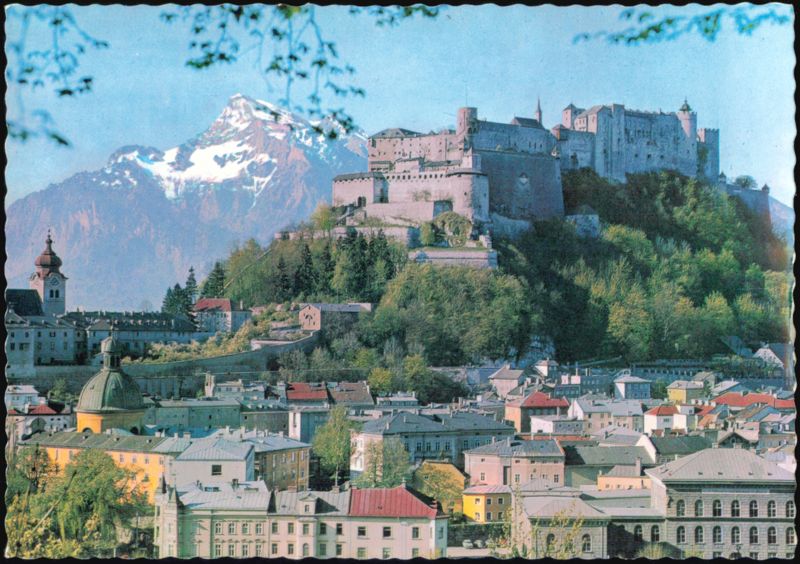Festung Hohensalzburg and Untersberg Mountain View Austria