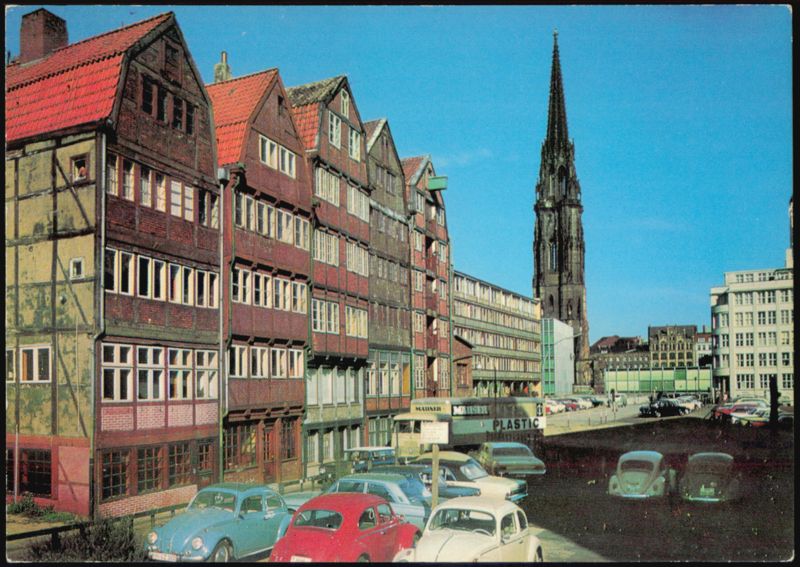 Alte Häuser an der Reimerstwiete, Hamburg Germany