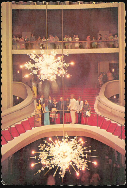 Grand Staircase and Crystal Chandeliers, Metropolitan Opera New York