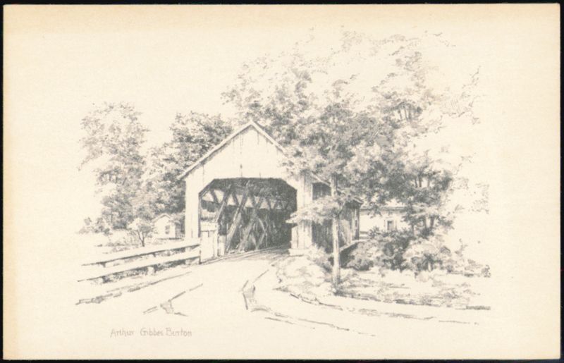 Covered Bridge near Deerfield, Massachusetts Arthur Gibbes Burton