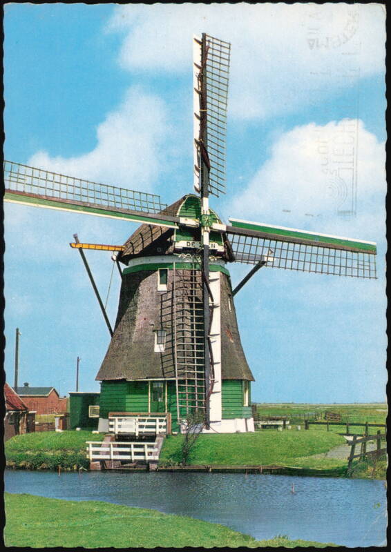 Achtkantige Bovenkruier De Zien Windmill in Uitgeest Netherlands