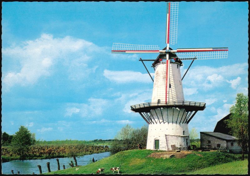 De Vlinder Windmill in Deil, Netherlands
