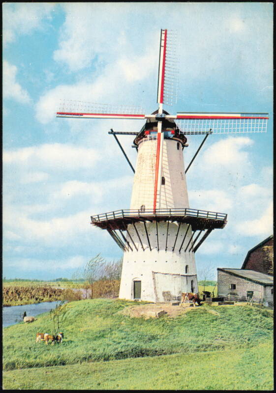 Traditional Dutch Windmill in the Netherlands