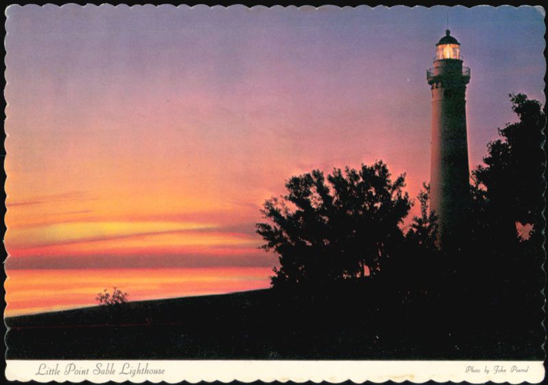 Little Point Sable Lighthouse at Sunset, Mears, Michigan
