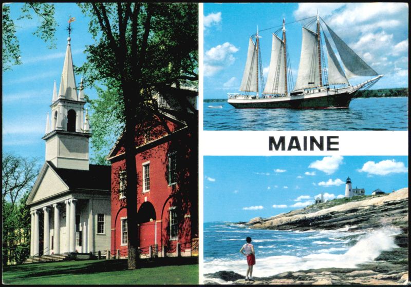 Pemaquid Lighthouse, Wiscasset Church and Victory Chimes Wiscasset and Pemaquid Maine