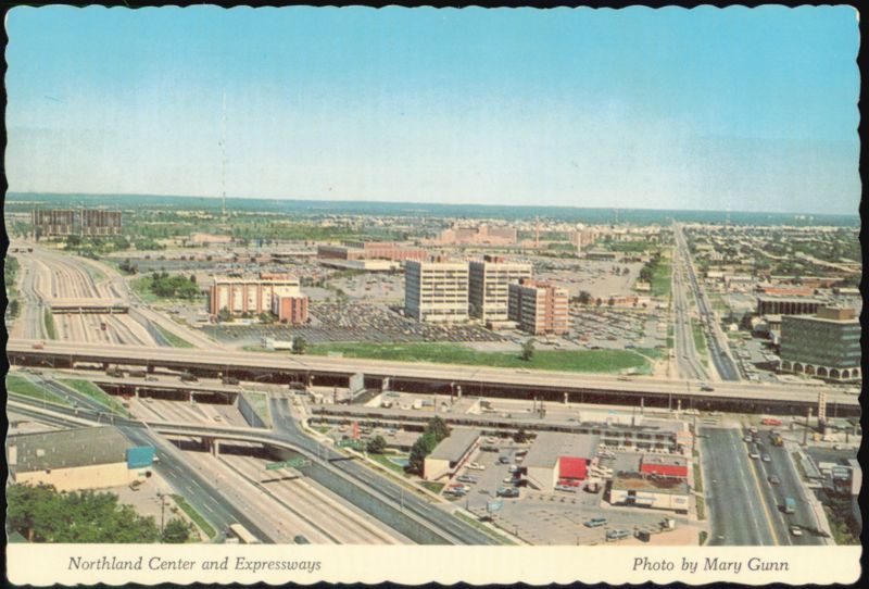 Northland Center and Expressways, Southfield, Michigan