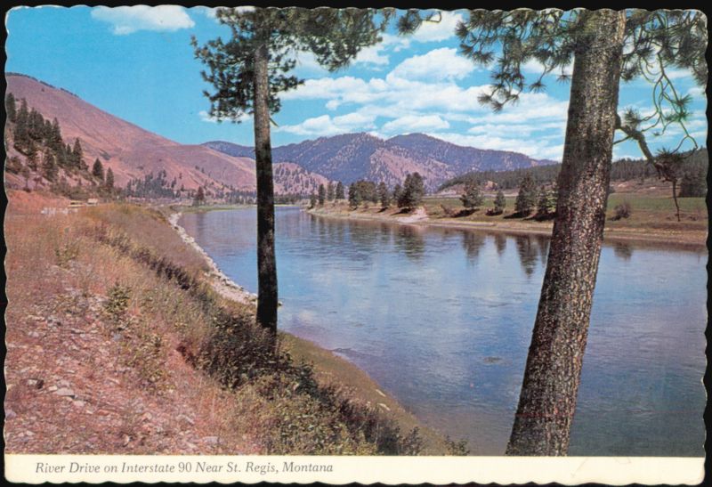 River Drive on Interstate 90 Near St. Regis, Montana