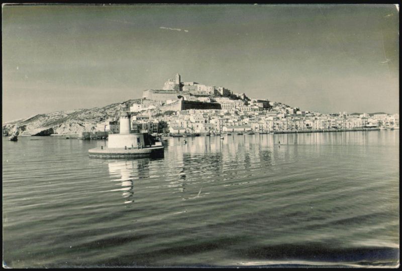 Ibiza Harbor and Lighthouse, Balearic Islands Spain