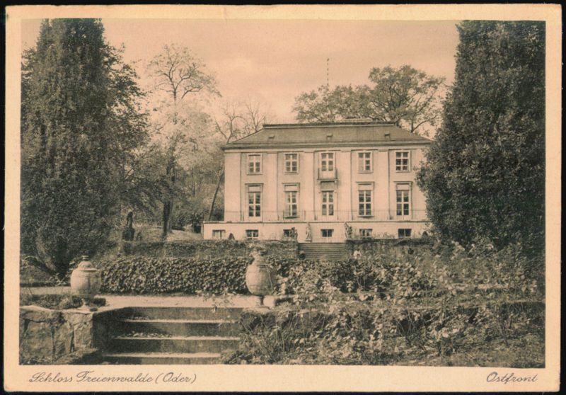 Schloss Freienwalde (Oder) East Front View Bad Freienwalde Germany