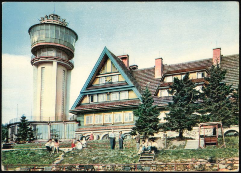 Suchy Vrch Lookout Tower and Recreation Center Czechoslovakia