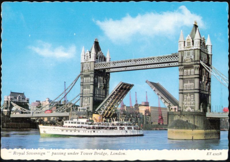 Royal Sovereign Passing Under Tower Bridge, London United Kingdom
