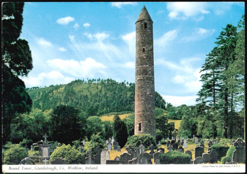 Round Tower at Glendalough, Co. Wicklow, Ireland John Hinde