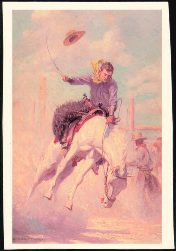 Bronco Buster by William H. Dunton Art Cowboy Western