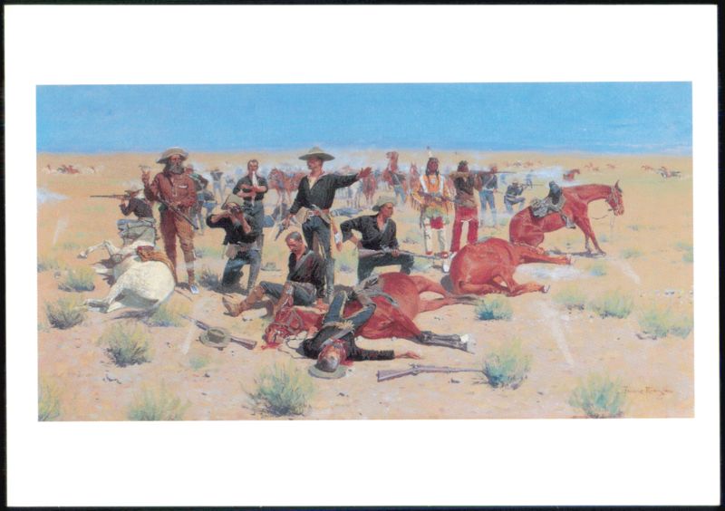 Rounded-Up by Frederic Remington, 1901 Western Art Fort Worth Texas