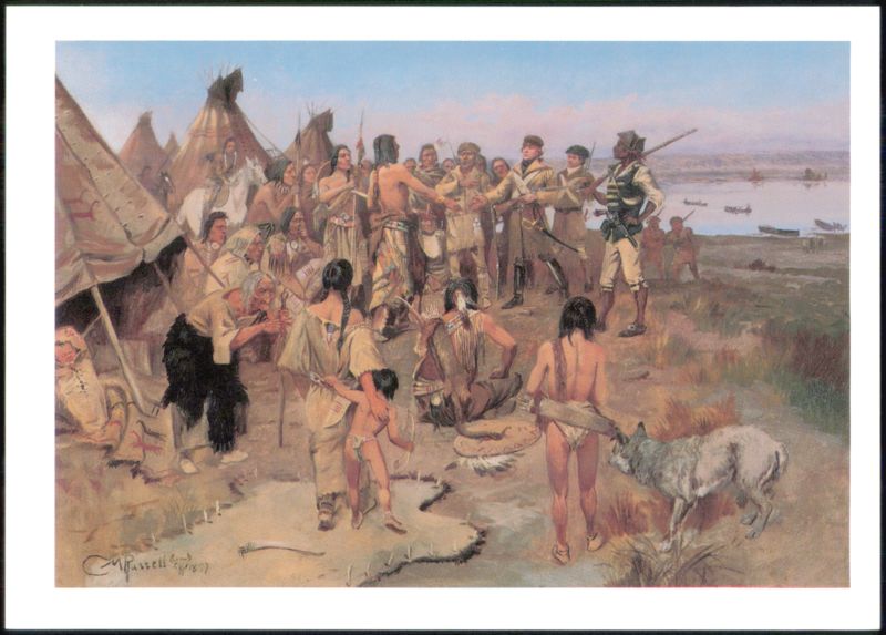 Captain William Clark Meeting with Indians of the Northwest Fort Worth Texas