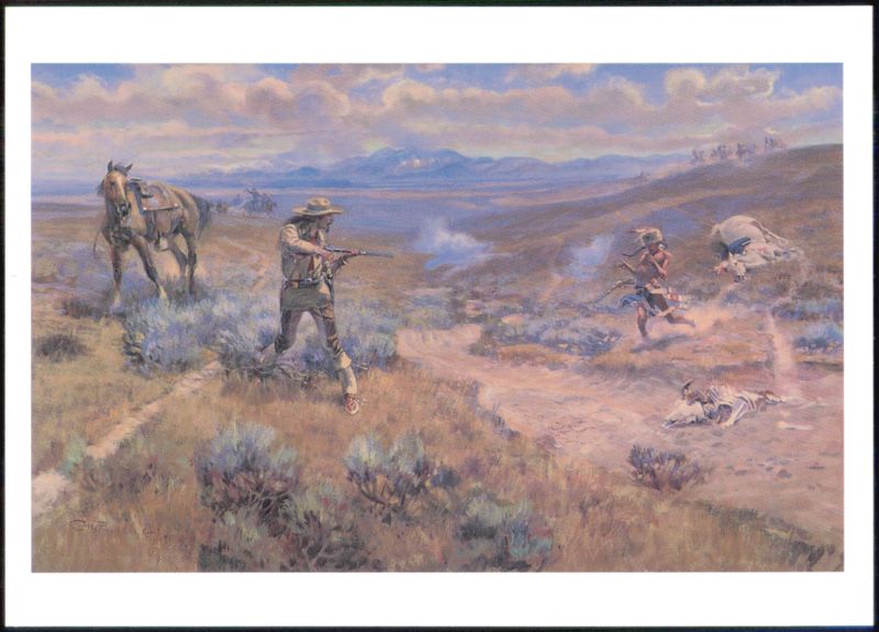 Buffalo Bill's Duel with Yellowhand by Charles M. Russell Fort Worth Texas