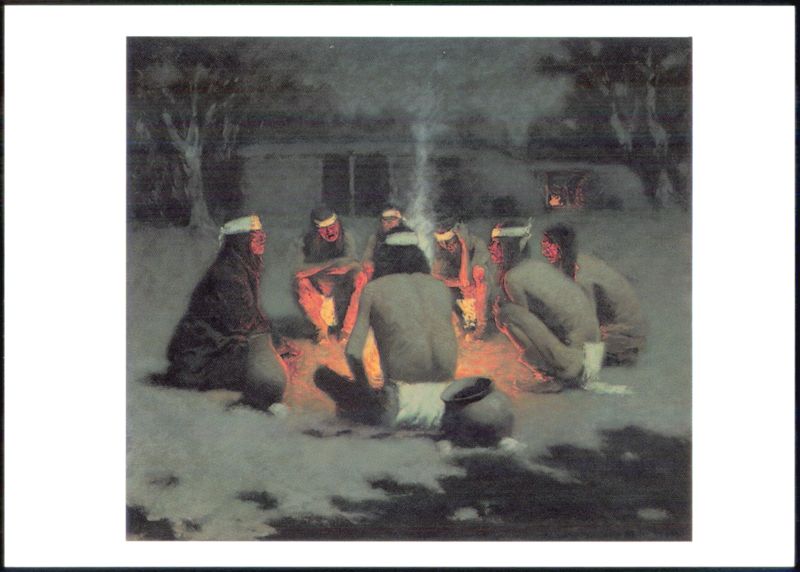 Apache Medicine Song by Frederic Remington, 1908 Fort Worth Texas