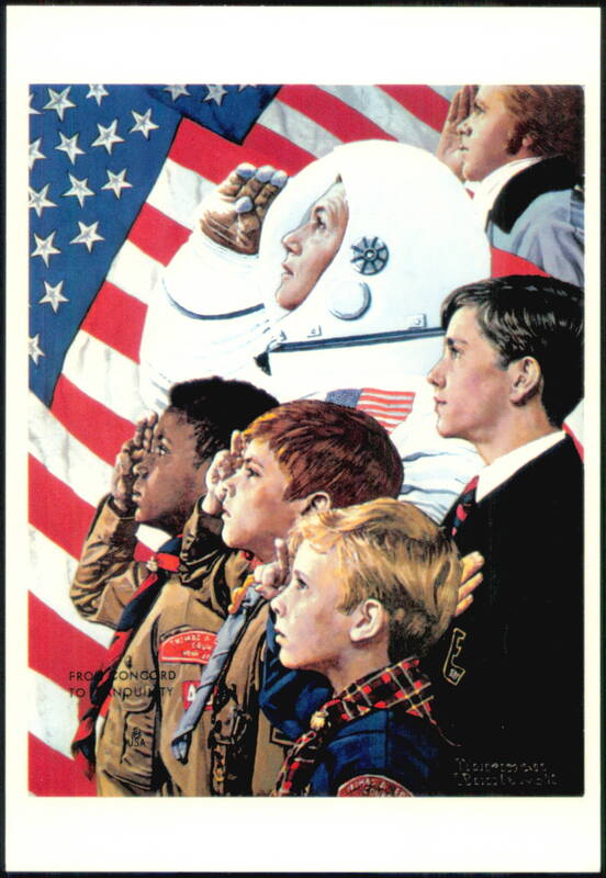 From Concord to Tranquility by Norman Rockwell Boy Scouts