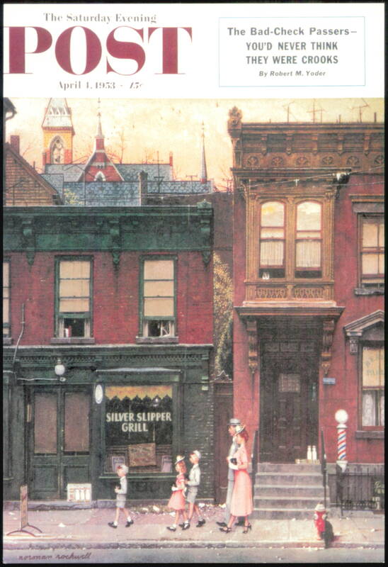 Walking to Church by Norman Rockwell Saturday Evening Post