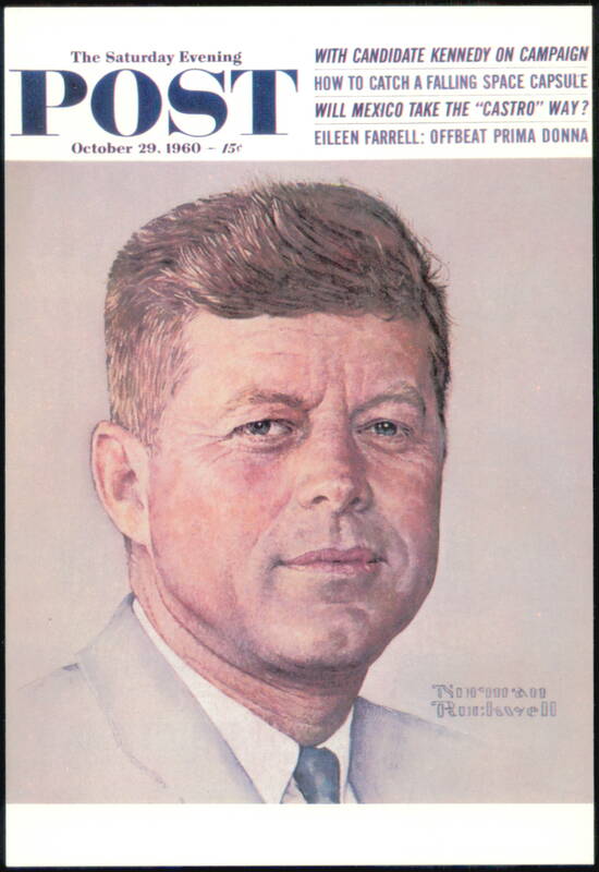 John F. Kennedy Portrait by Norman Rockwell Political