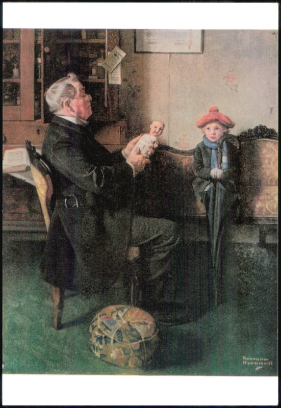 A Hopeless Case by Norman Rockwell Children