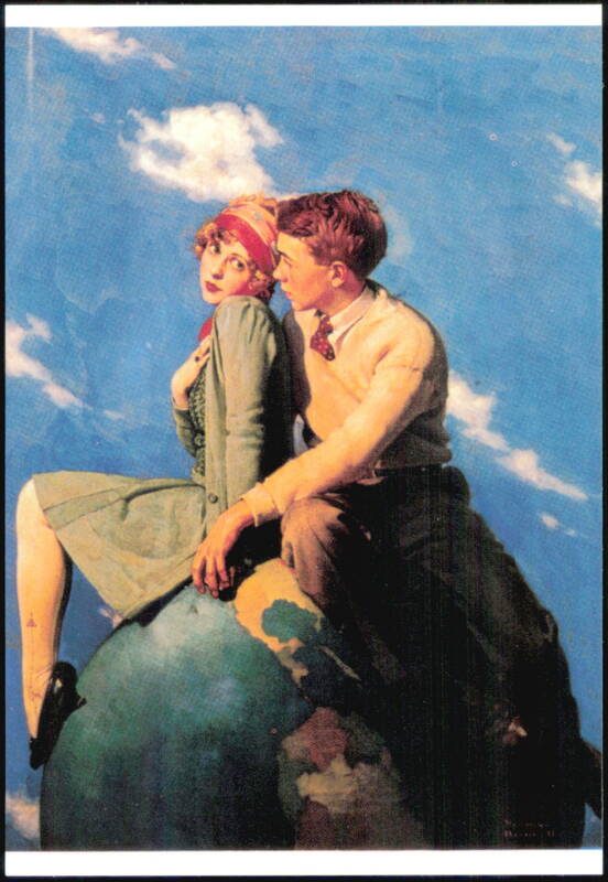 On Top of the World by Norman Rockwell Advertising Reproductions