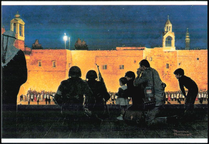 Christmas Eve in Bethlehem by Norman Rockwell Palestine