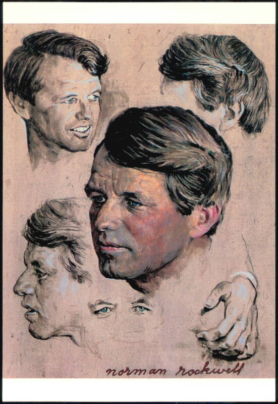 Portrait of Robert F. Kennedy by Norman Rockwell Men